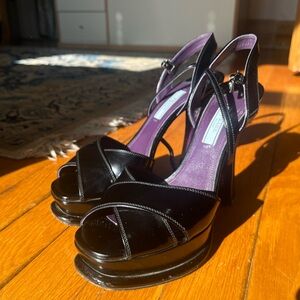 Prada platform sandals IT 38.5